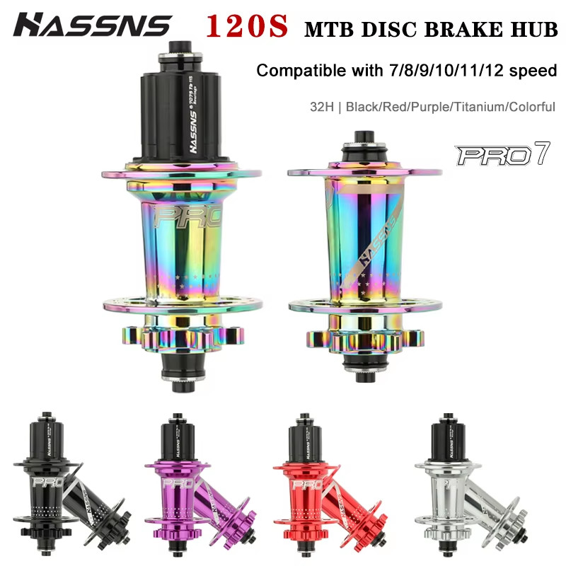 PRO7 Mtb Hub 32 24 Holes Bearing Mountain Bike Freehub Rear Hub 32H 24H Noisy Cu