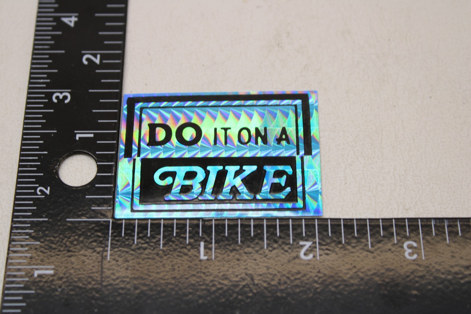 NOS OLD SCHOOL BMX STICKER DECAL -DO IT ON A BIKE – BLUE – STOCK # 35