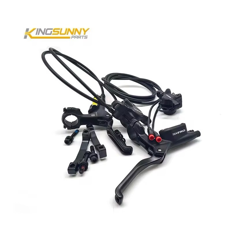 Tektro Hydraulic Disc Brake Set Front & Rear Black Aluminum for E-Bike MTB
