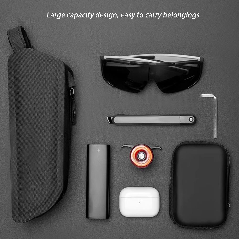 Bike Bag with Three Point Positioning for Secure Attachment and Riding