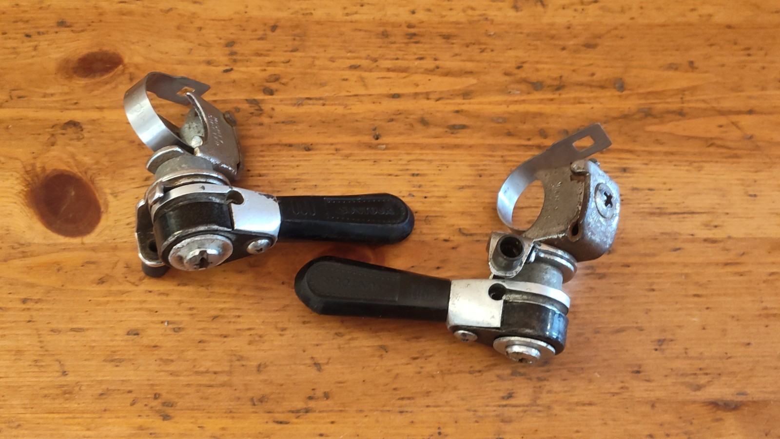 Early Vintage Suntour Mighty Power Thumb Shifters