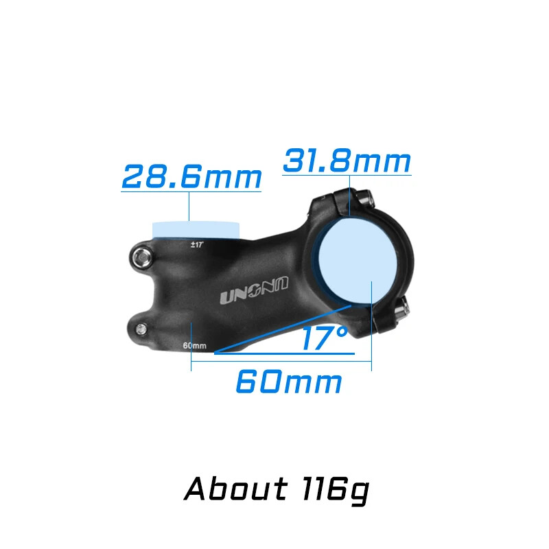 7/17 Degree MTB Road Bicycle Stem 31.8mm 60-130mm Bicycle Power Parts
