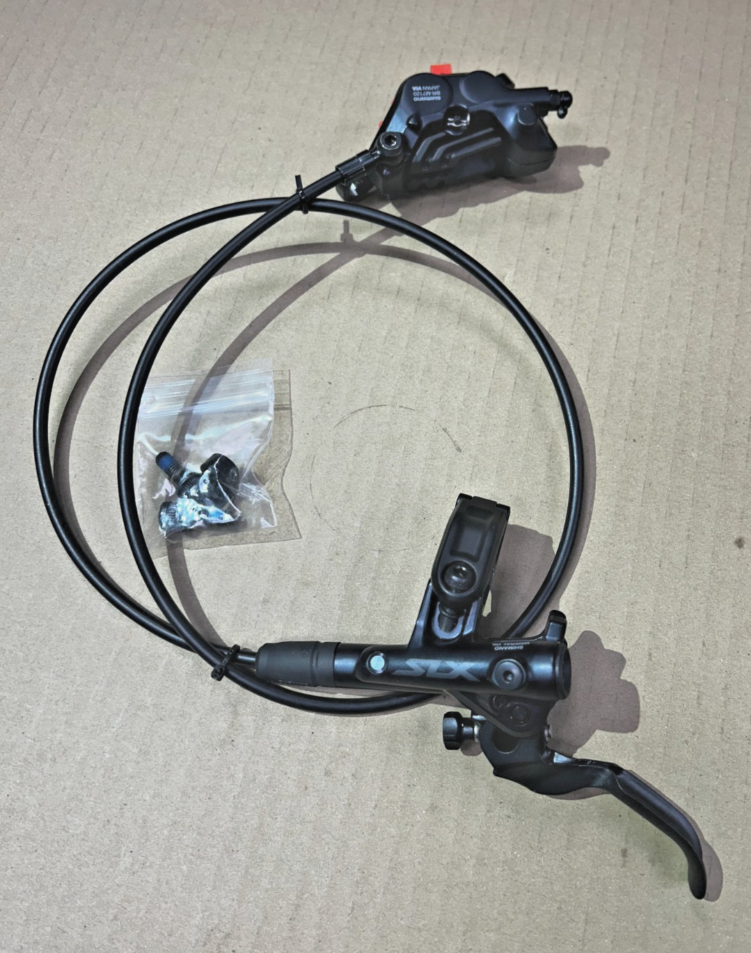 Shimano SLX BR-M7120 Front Disc Brake – Front, Hydraulic, Post Mount, 4-Piston