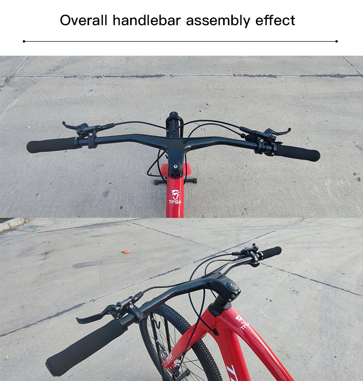MTB Mountain Bicycle Carbon Riser Handlebar 3K UD Glossy Integrated Handle Bar