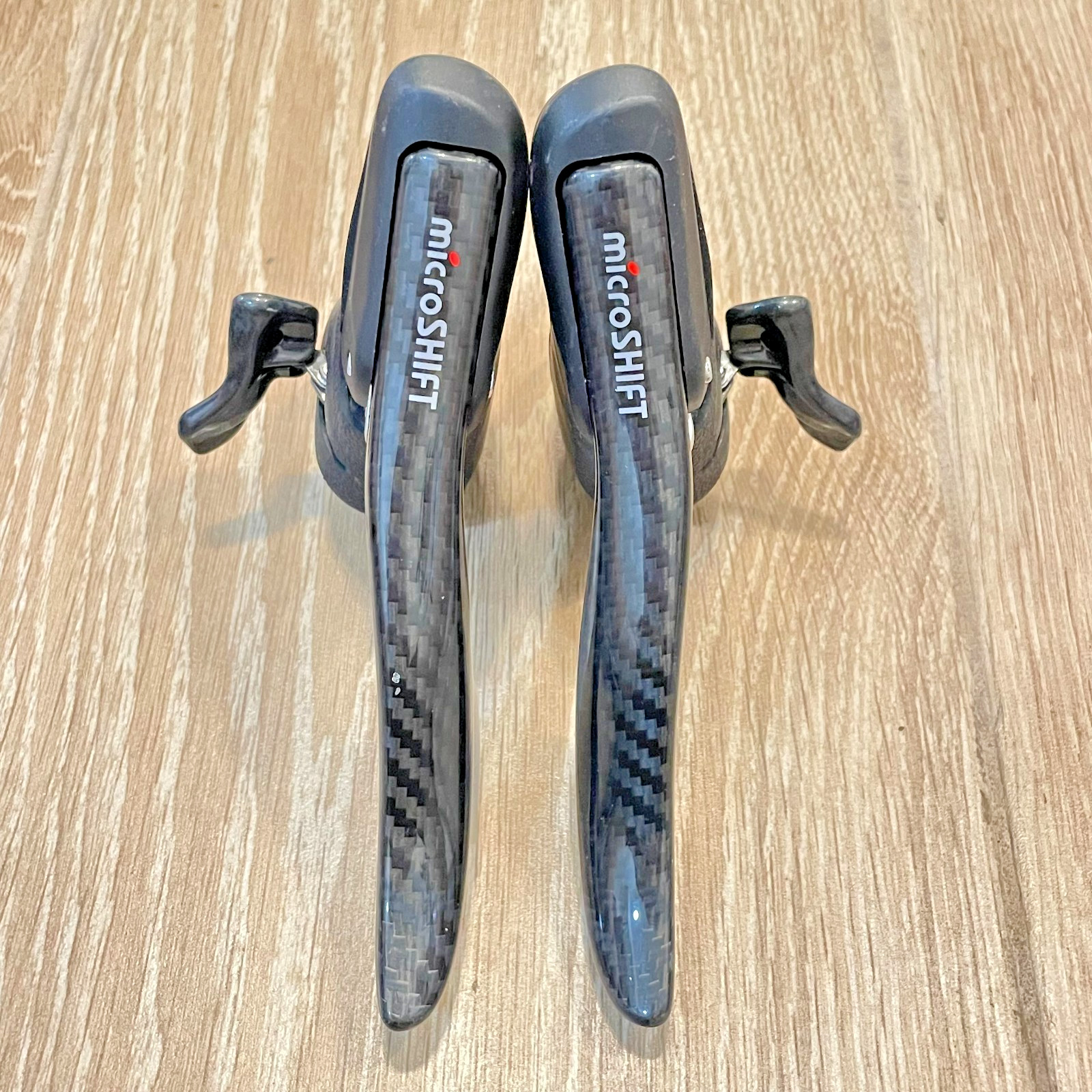 Carbon MicroSHIFT Arsis Drop Bar Shift Lever Set 2 x 10 Speed Shimano