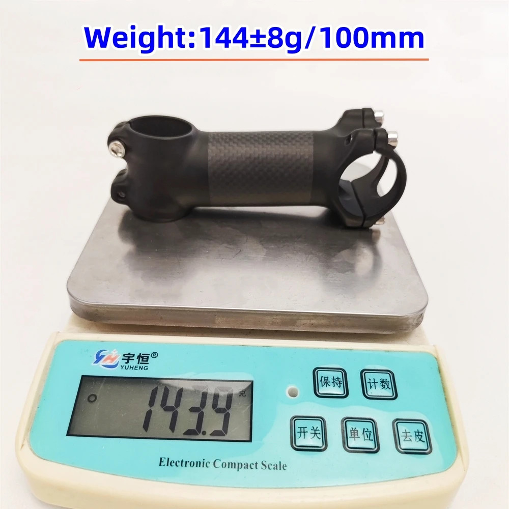 MTB Road Mountain Bicycle Carbon Alloy Stem 31.8*60-120mm 6/17 Degrees Bike Stem