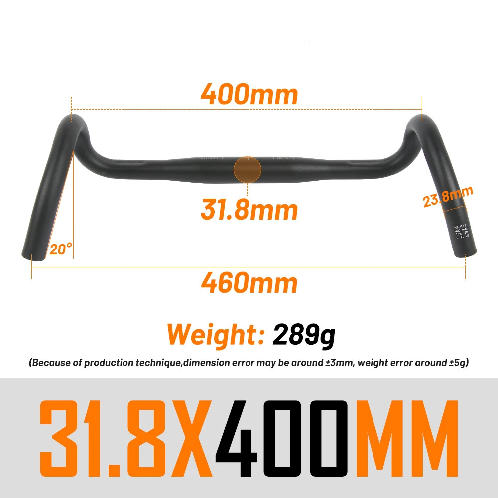 UNO FL12 Gravel Bike Handlebar 31.8mm Flared Drop Bar 400-460mm Aluminum Alloy