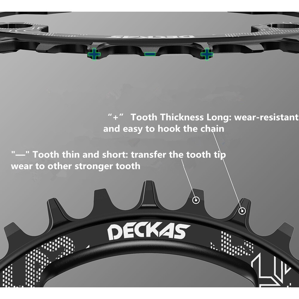 Deckas MTB Mountain Bike 104BCD 32T-52T Narrow Wide Crankset Chainring Tooth