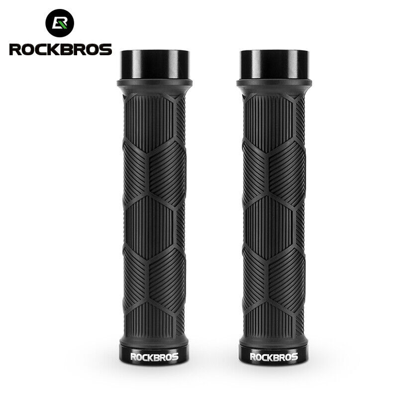 ROCKBROS Bike Grips Bike Handle Grips Double Lock-on High Gloss Reflector 22mm