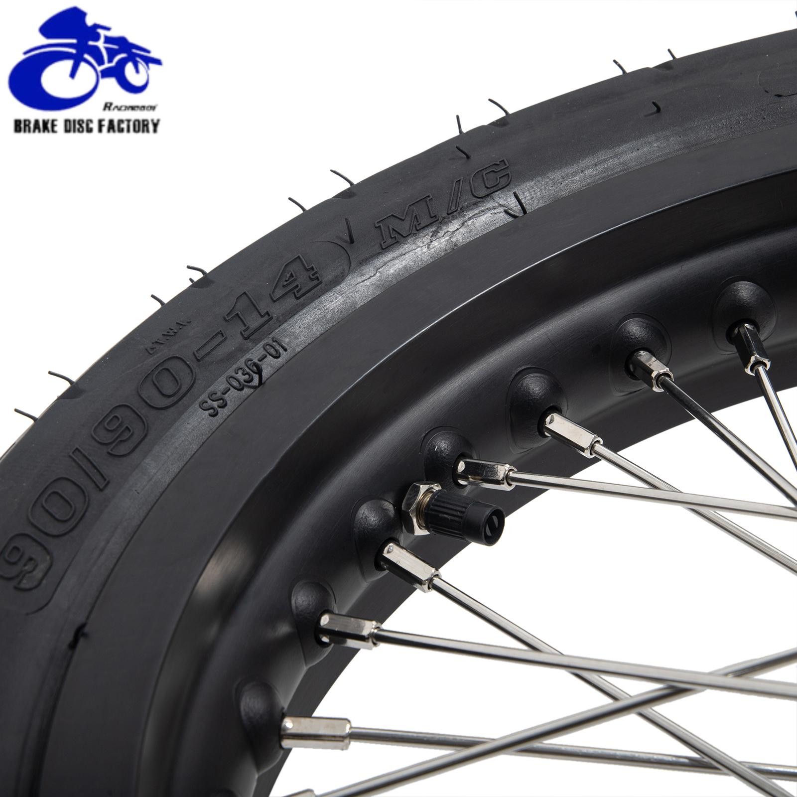 14″x2.15″ Spoke Wheels Rims CNC Hubs + Tire For Talaria Sting & XXX X3 Dirt Bike