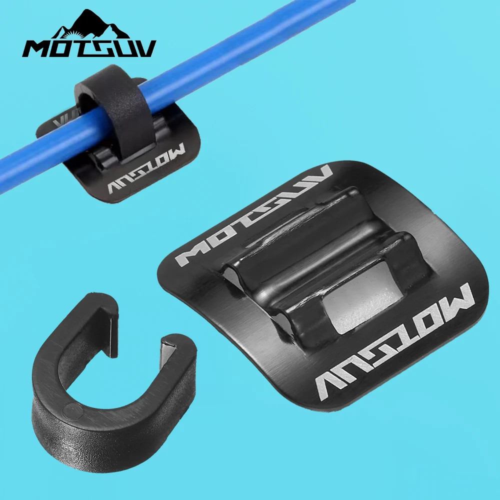 1/5/10Pcs Stick-On Cable Guide, Bicycle Shift Brake Housing Line Tubing Buckle,
