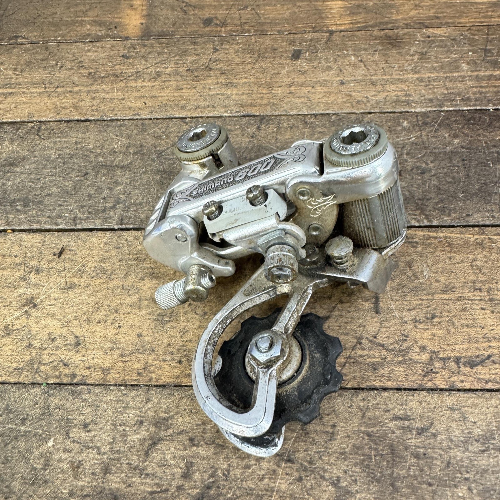 Vintage Shimano 600 Arabesque Rear Derailleur Short Cage Road Japan 193g Double