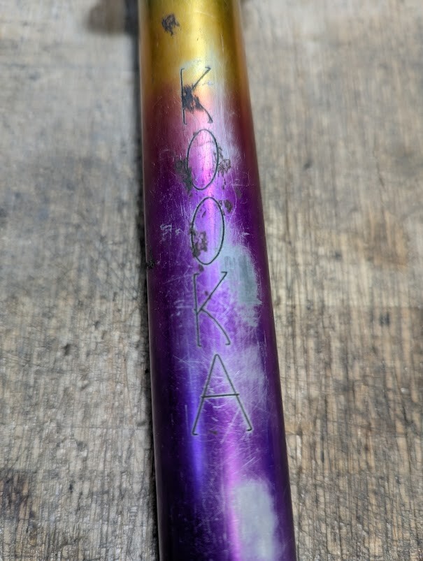 KOOKA 27.2mm seatpost in cool anodize rainbow colour