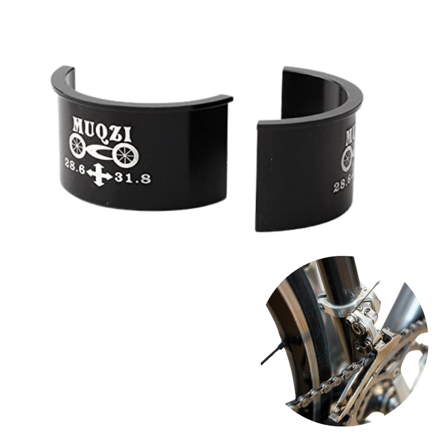 Front Derailleur Clamp Shim Spacer Adapter Kit, Various Size Options of 28.6 …
