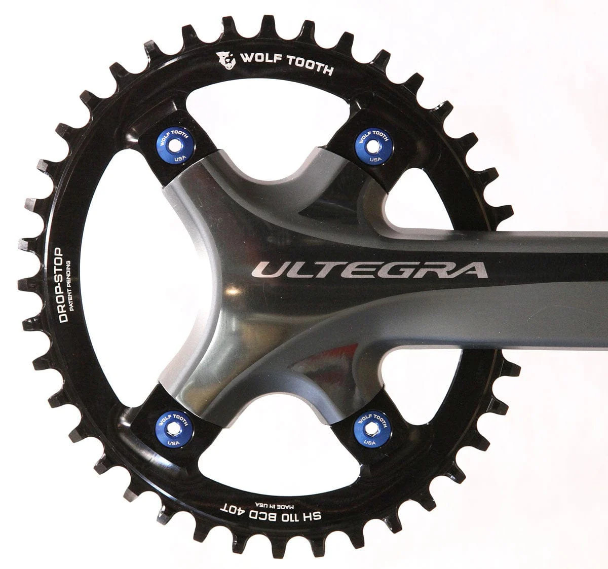 Wolf Tooth Elliptical Chainring 42t 110 BCD Asymmetric 4-Bolt Aluminum