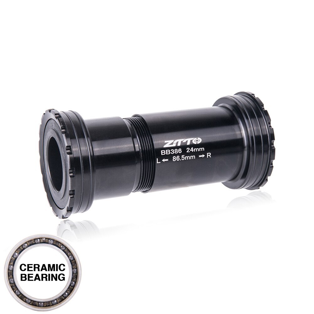 BB386 24mm Adapter Ceramic Bearing Press Fit Bicycle Bottom Brackets Bike BB