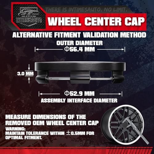 56MM 2.2 Inch Wheel 56.4MM O.D. / 52.9MM I.D. Gloss Black with American Flag