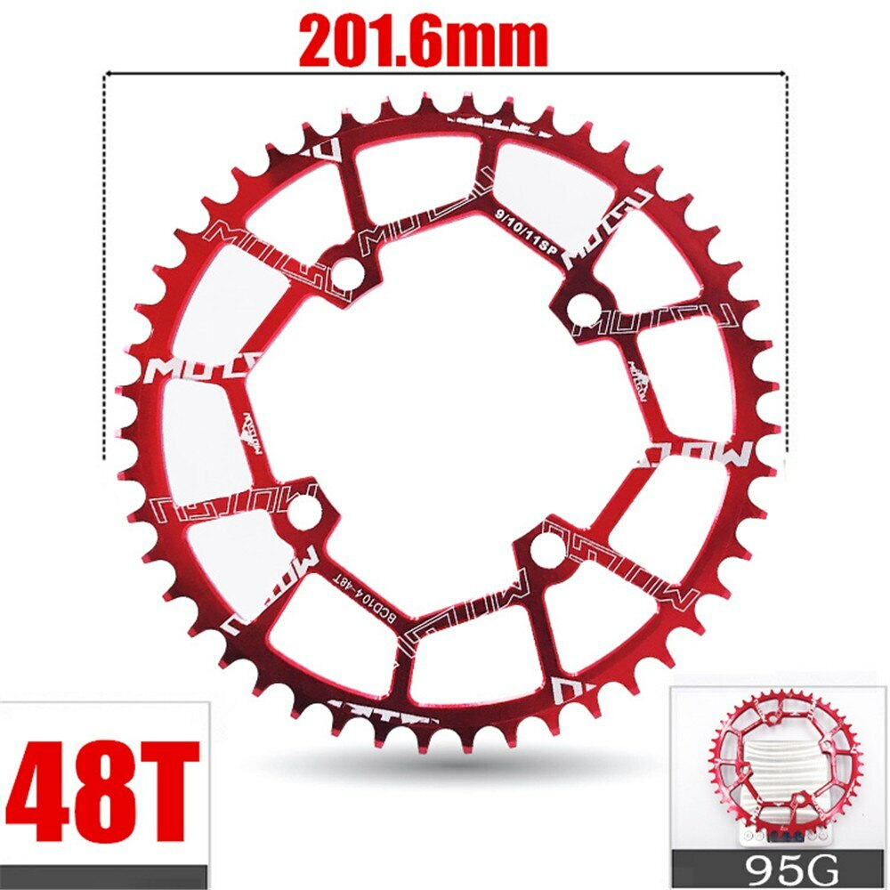 104BCD 40/42/44/46/48/52T MTB Bicycle Chainwheel MTB Bike Narrow Wide Chainring