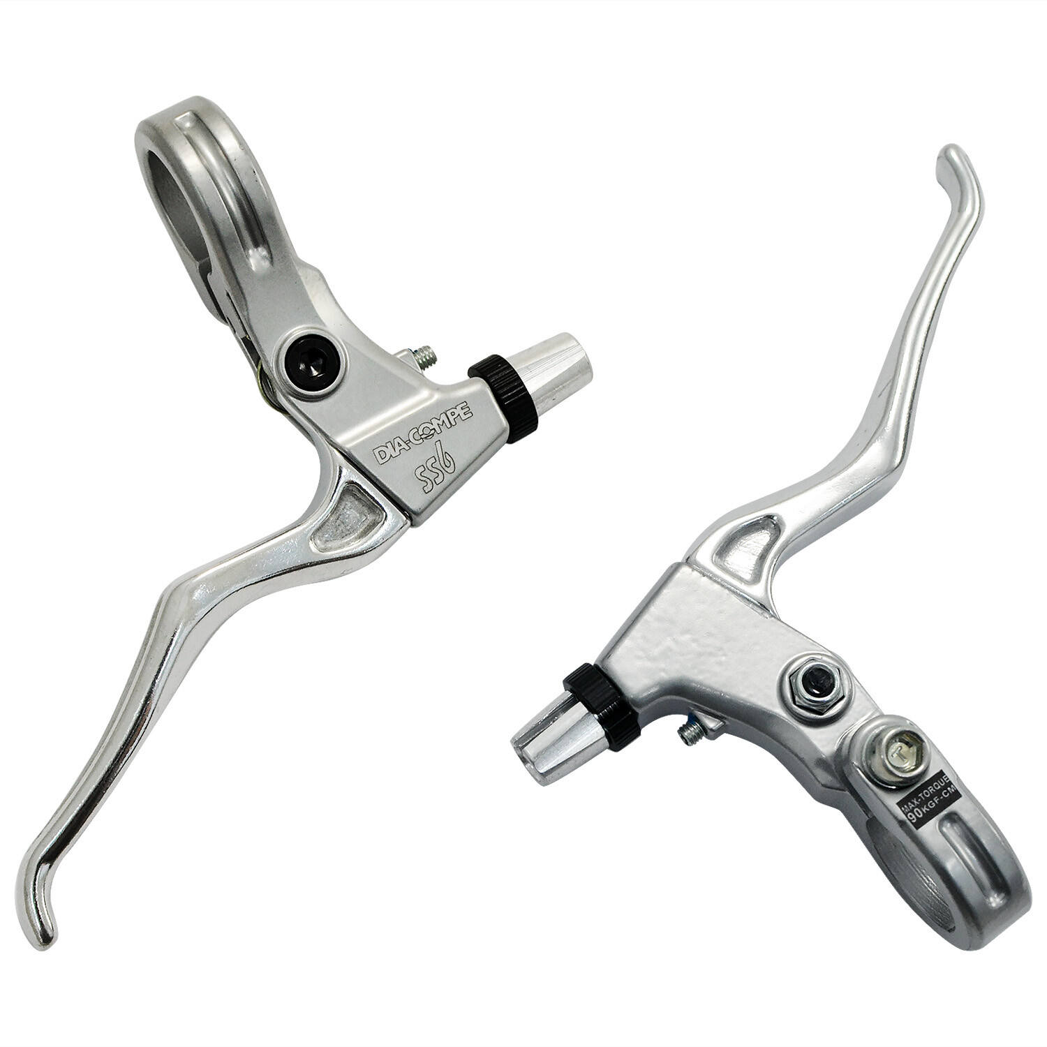 DIA-COMPE SS6 Old School MTB Brake Lever Set (L+R) , Silver