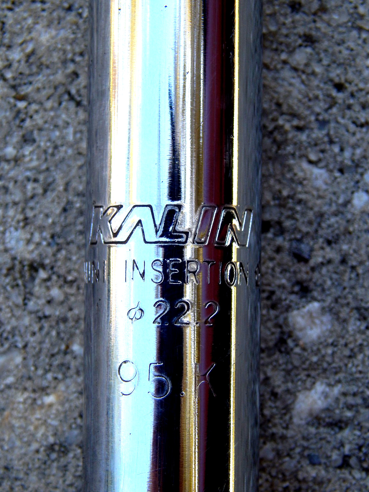 90’s Dyno Decal Logo Chrome Seatpost – Kalin 22.2
