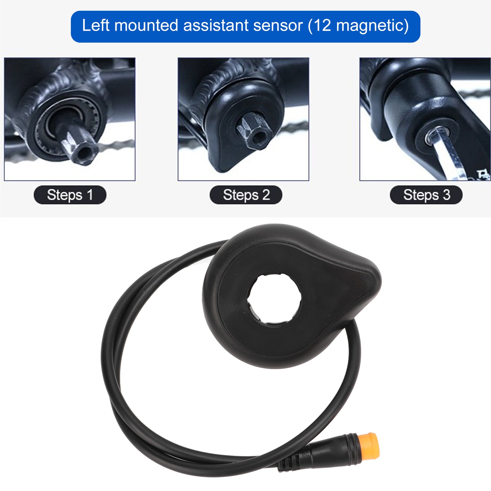KD‑2PS‑L Electric Bike Assist Sensor 12 Magnets Double Hall Waterproof Design