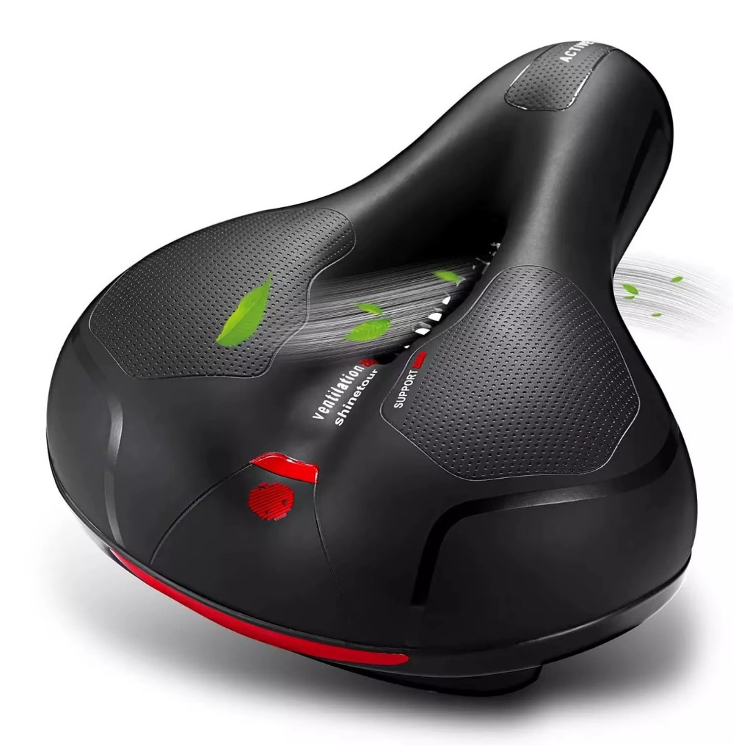 Extra Wide Big Bum Bike Bicycle Saddle Seat Gel Cushion Sporty Soft Comfort Pad