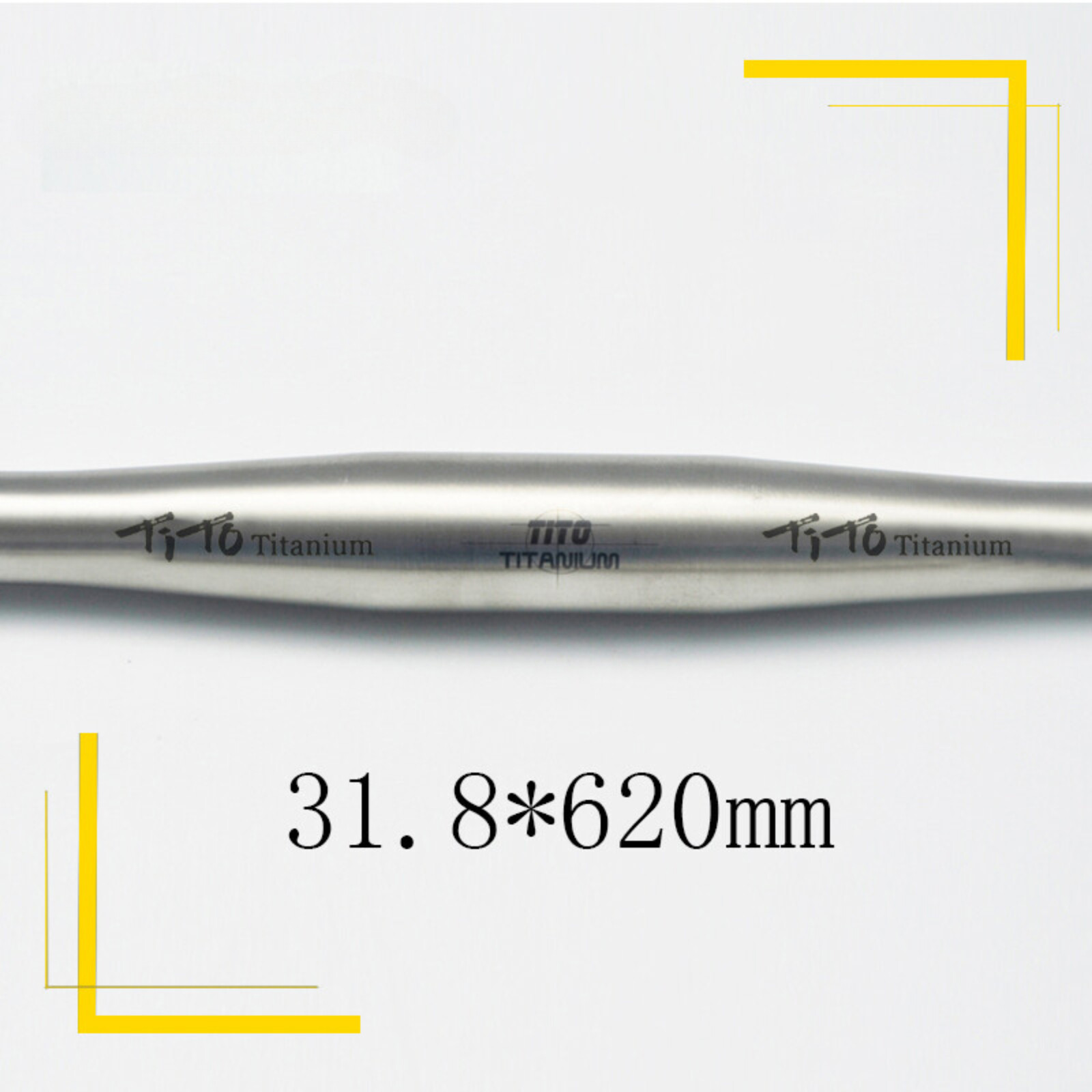 Titanium Flat Handle Bar 25.4/31.8mm*600-720mm for MTB/XC Bike