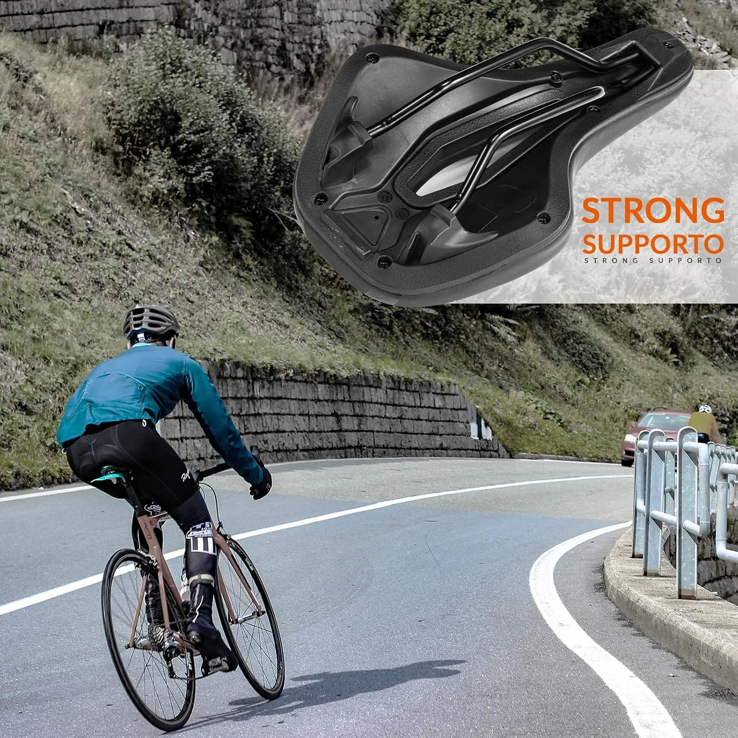 ROCKBROS Bicycle Saddle Ergonomic Comfort Bike Seat Shock Absorbing Breathable
