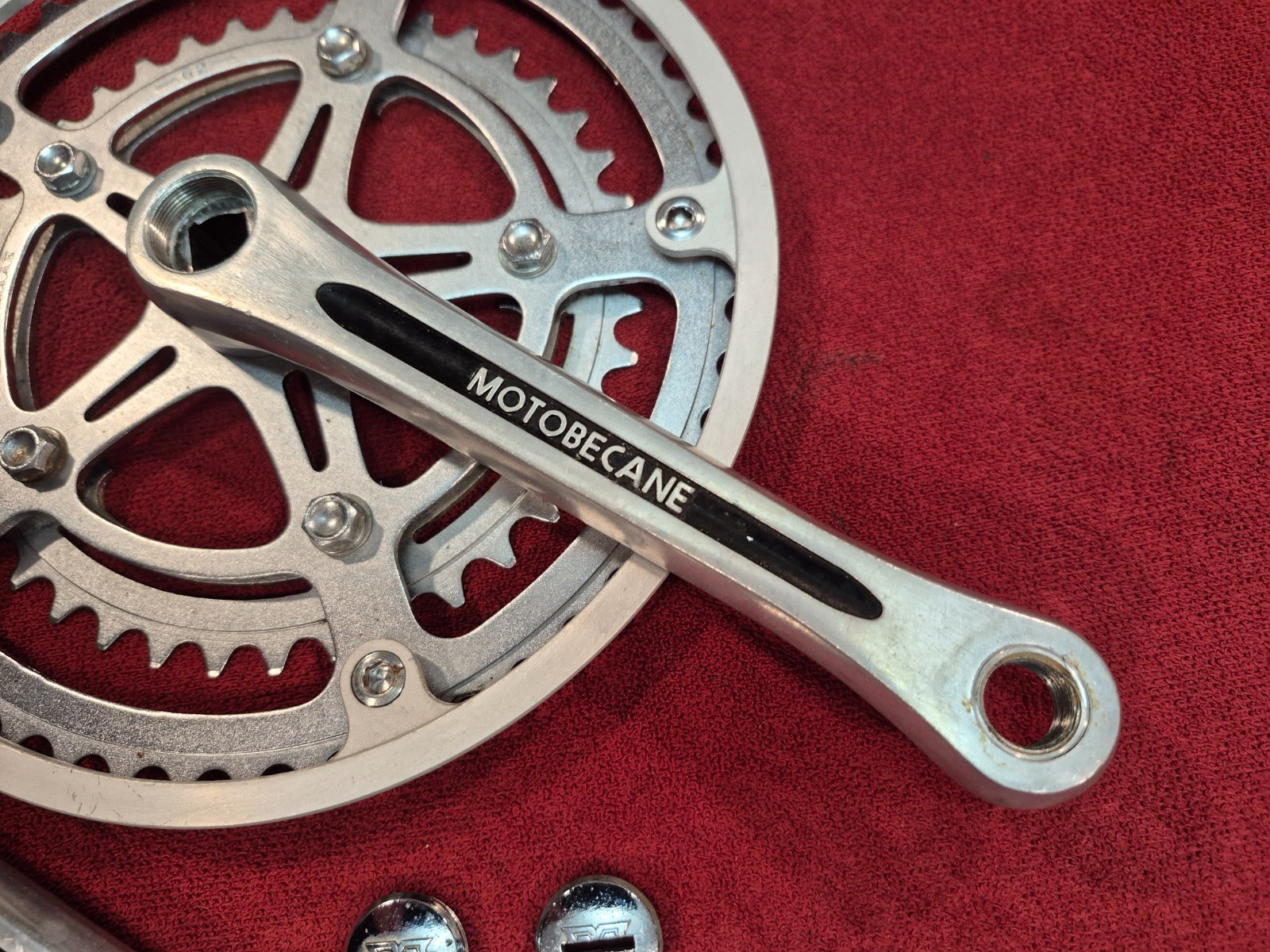 Vintage SR “MOTOBECANE” Road Double Crank Arm Set – 170 mm with 52/42T Chainring