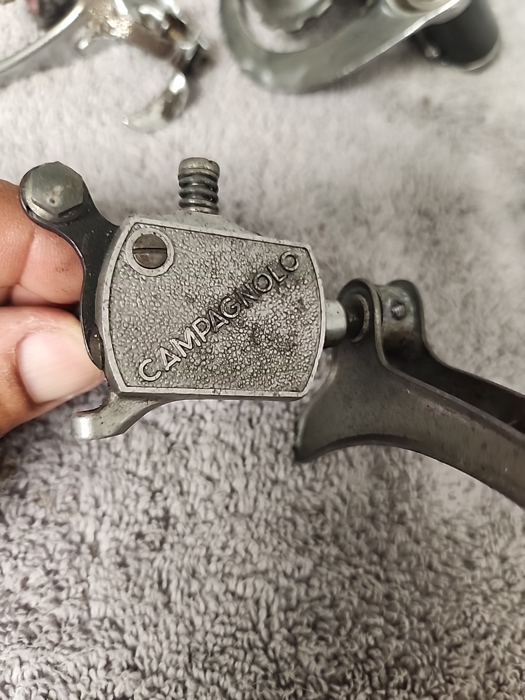 Vintage Rare Campagnolo Gran Sport Crank 3-Arm Steel, Derailleurs And Shifters.