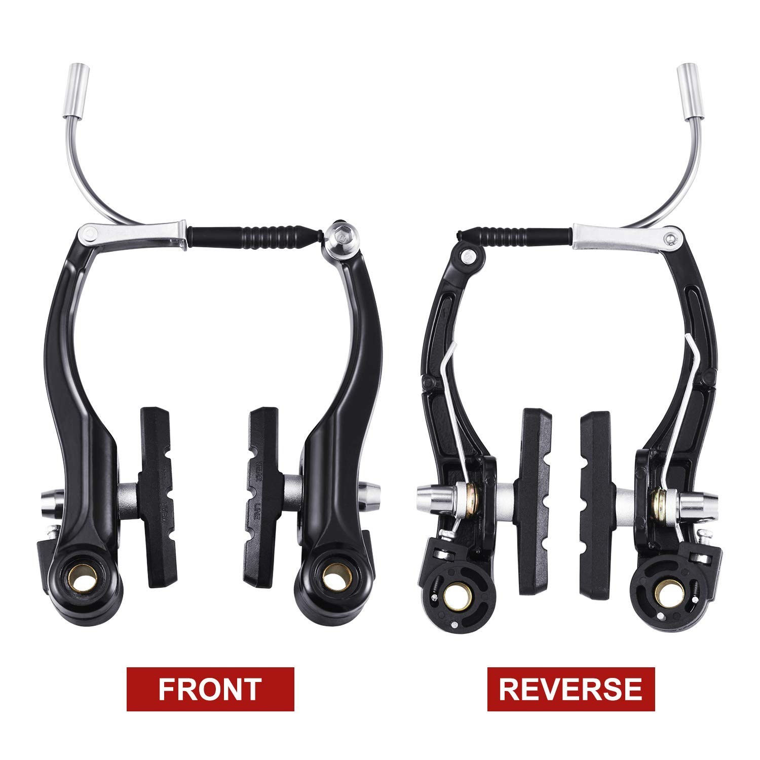 Universal Mountain Bike Brake Set – 2 Pairs, Replacement Cables & Accessories