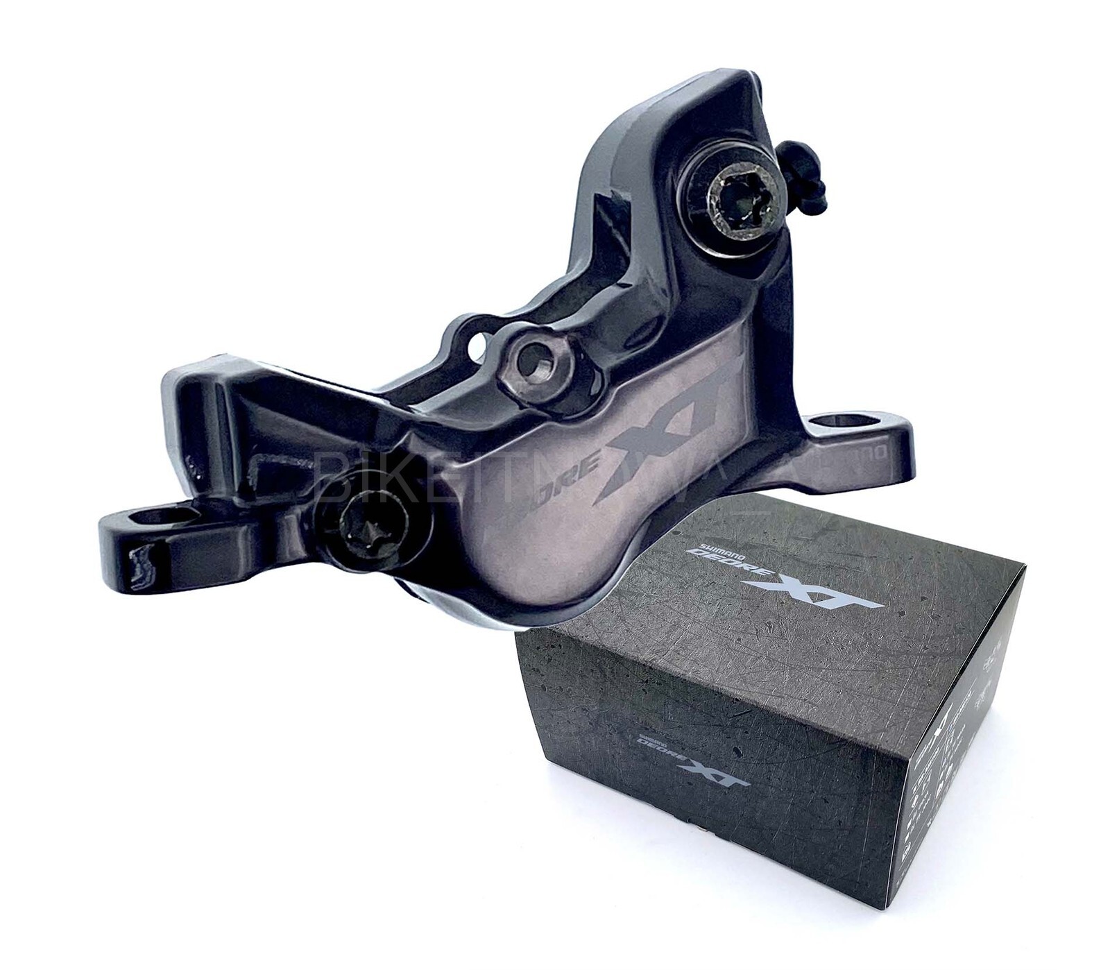 NEW Shimano Deore XT BR-M8120 4-Piston Disc Brake Caliper w/ N03A Resin Fin Pads