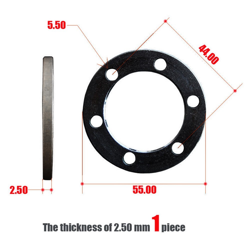 E-bike Scooter Scooter Brake Brake Gasket Spacer 6 Holes Washer 2.5/4/5mm