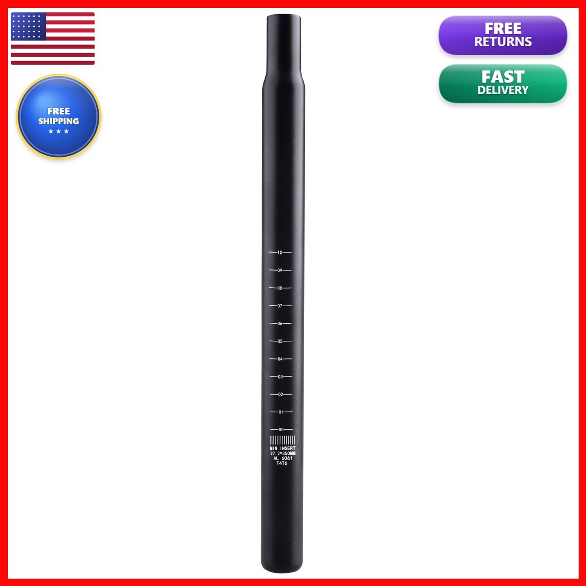 Azarxis Bike 25.4mm 27.2mm 28.6mm 30.4mm 30.8mm – 27.2 x 350mm) AZ-OS0921