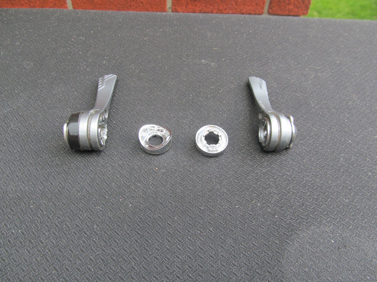 Shimano 600 Down Tube Shift Levers, Front (clamp on) and Rear Derailleurs Used