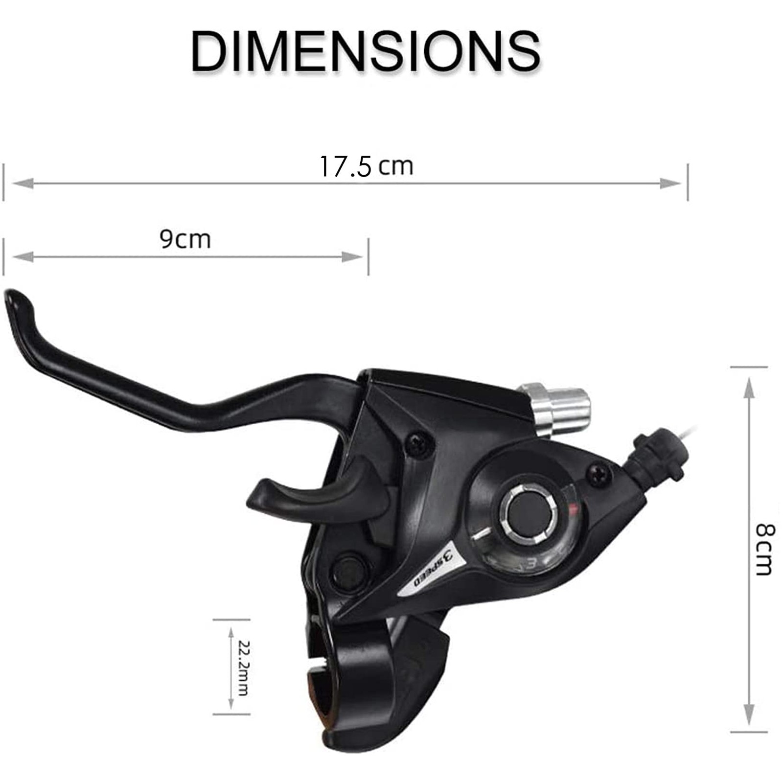 3×7 Speed Bike Shifter Brake Levers Combo, 21Speed Integrated Bicycle Gear Sh…