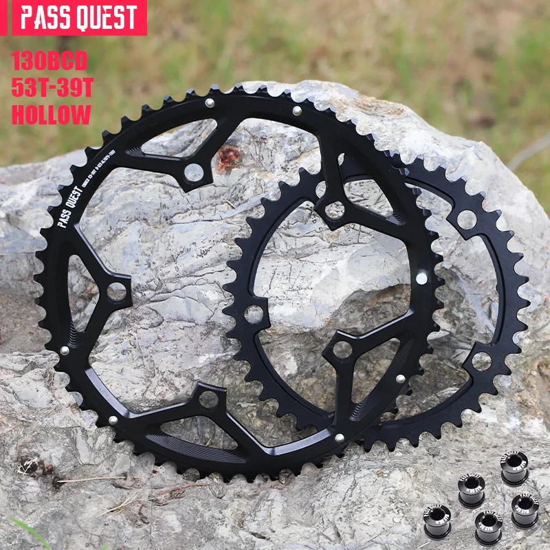 Road Bike 56-42T BCD 130mm Five Jaw Crank 54-40T 53-39T Double Chainrings