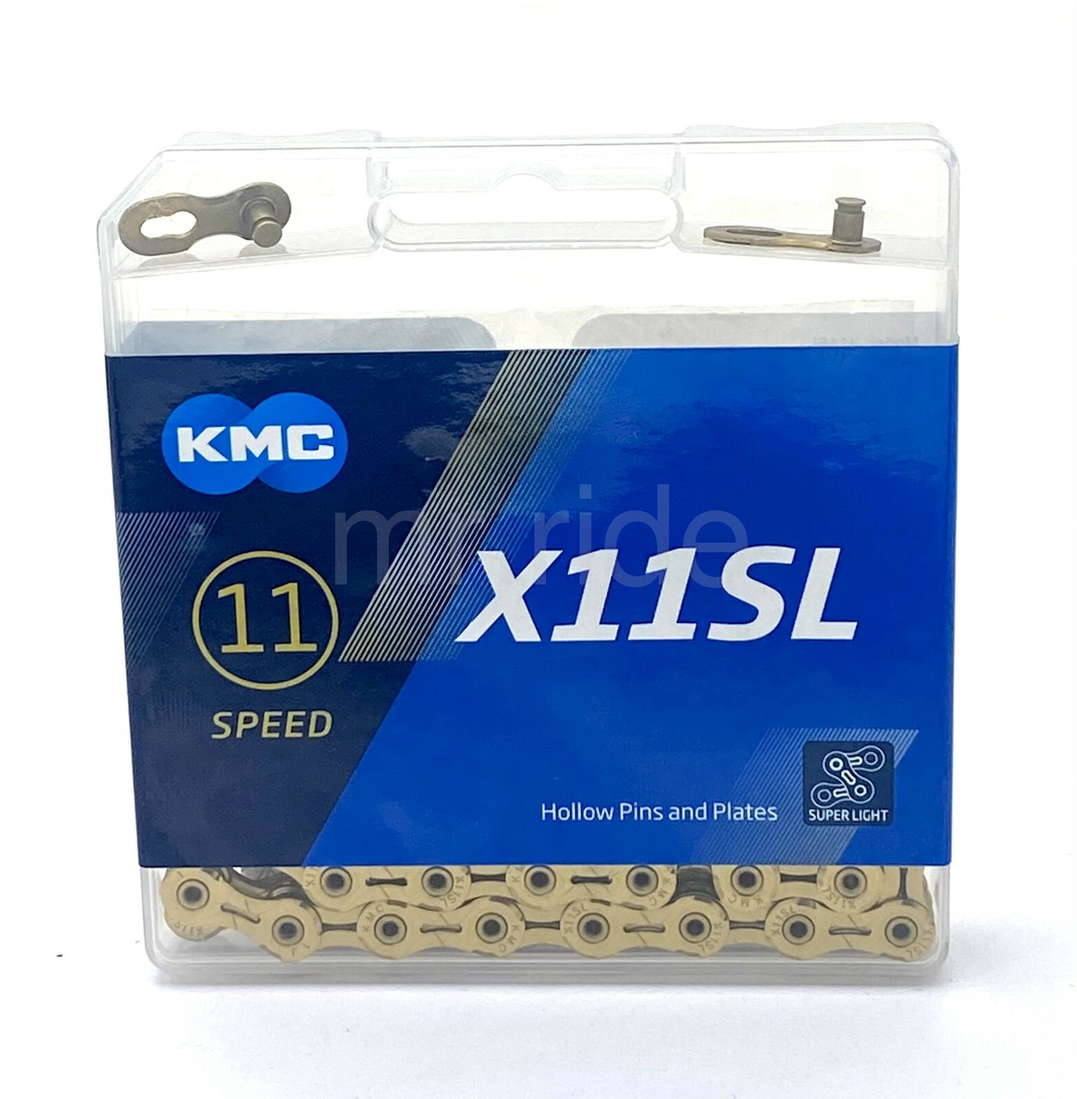 KMC X11SL Ti-N Gold Super Light Bike Chain 11-Speed Shimano/Sram 118 Links