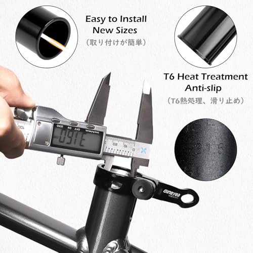 Bike Seat Post 25.4mm 27.2mm 28.6mm 30.4mm 30.8mm 27.2mm to 28.6mm 05 Black