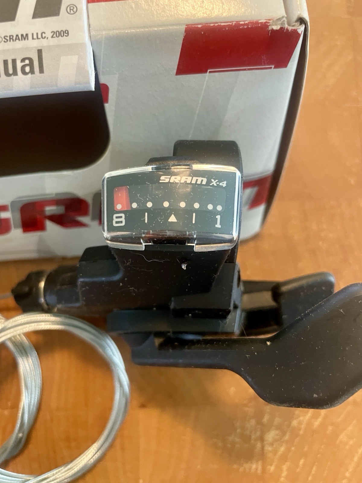 SRAM X4 Trigger Shifters Black, Pair, 3×8 Speed Complete W/cables NEW!