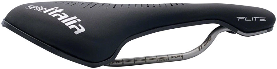 Selle Italia Max Flite Boost Gel Superflow Saddle, L3, Ti316, Black