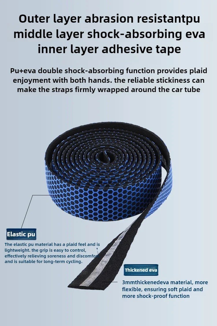 Silica Gel Shock Handle Absorption Bike Handlebar MTB Road Bicycle Tape Wrap UK*