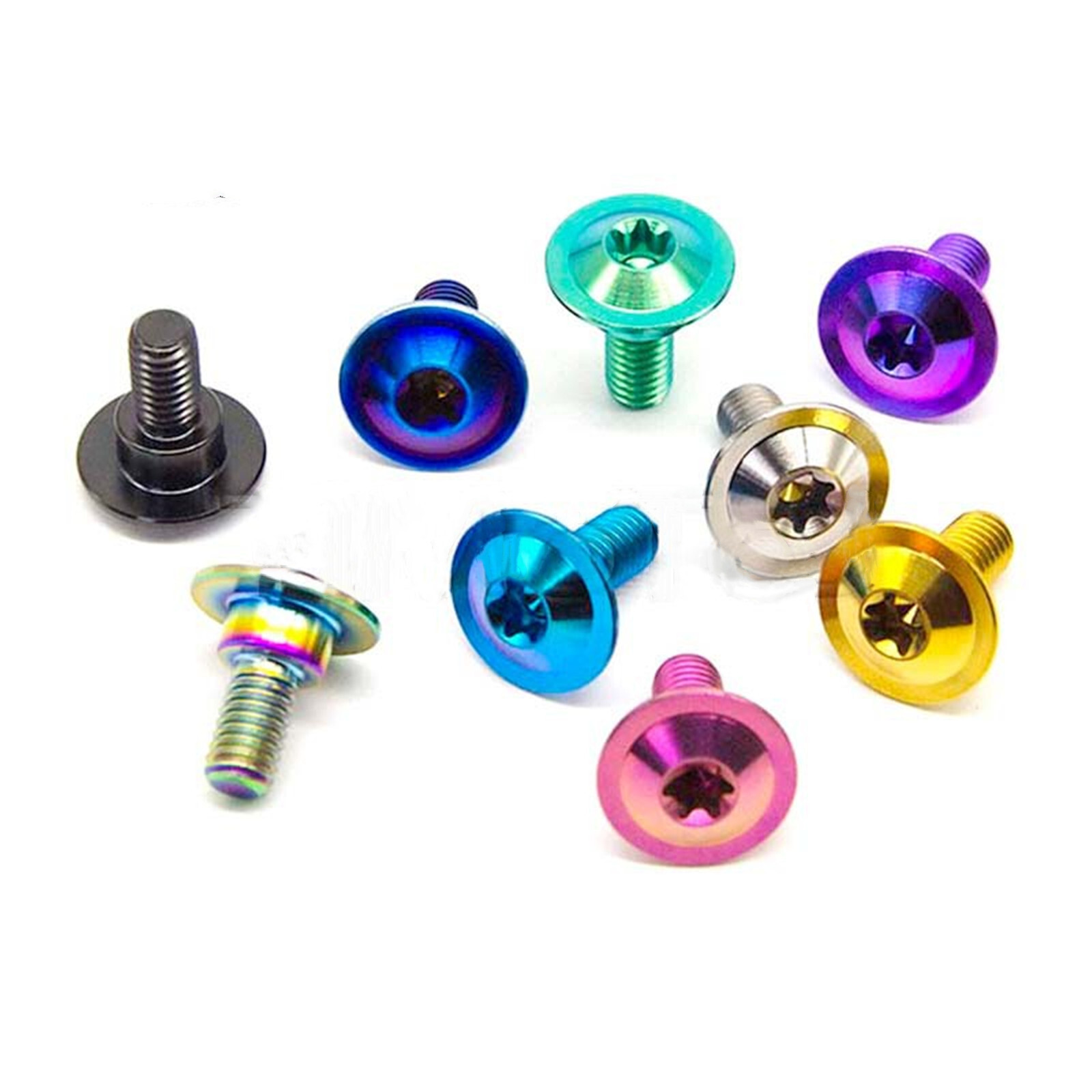 Titanium Steps Screws M5×14mm M6×15mm Internal Torx Flying saucer head Bolts