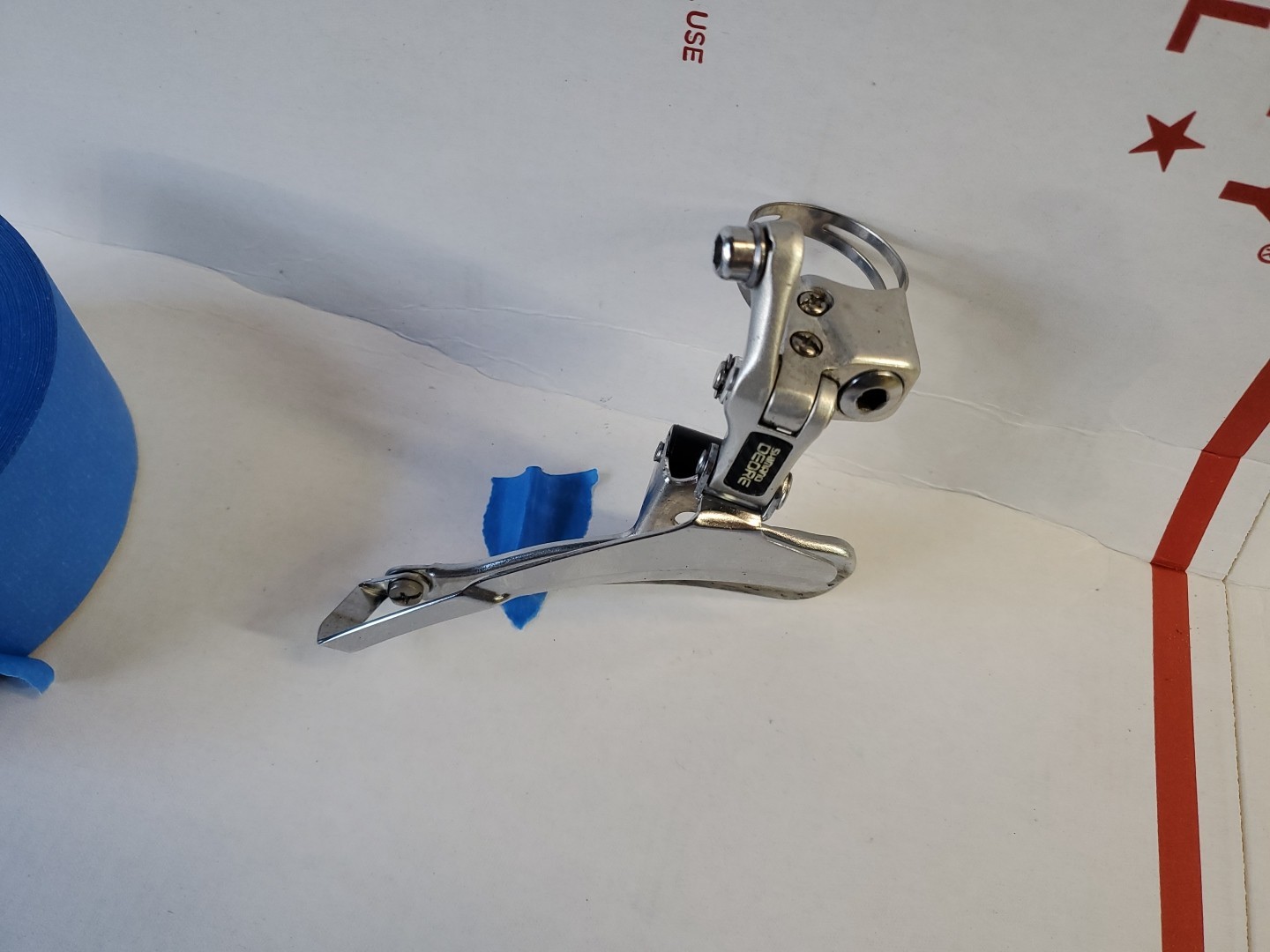 Shimano Deore FD-MT62 Triple Front Derailleur 31.8mm Clamp Bottom Pull 1988