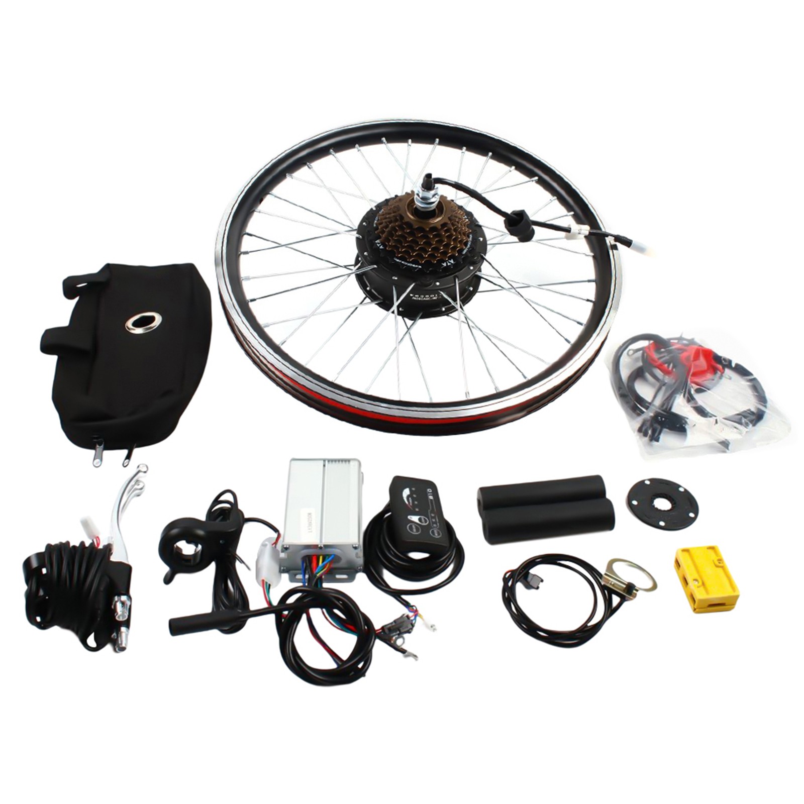 20 inch LED Rear Wheel Motor Hub Electric Bicycle E-Bike Conversion Kit 36V 250W