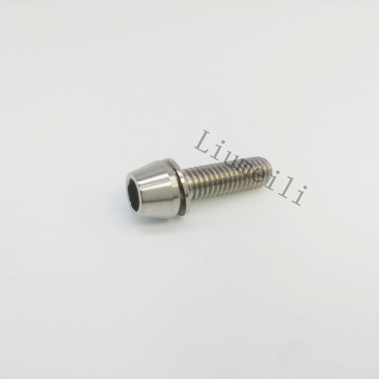 Titanium Ti Bolts Tapered Screws M6x16 18 20 30mm Washers Bicycle Disc Brake
