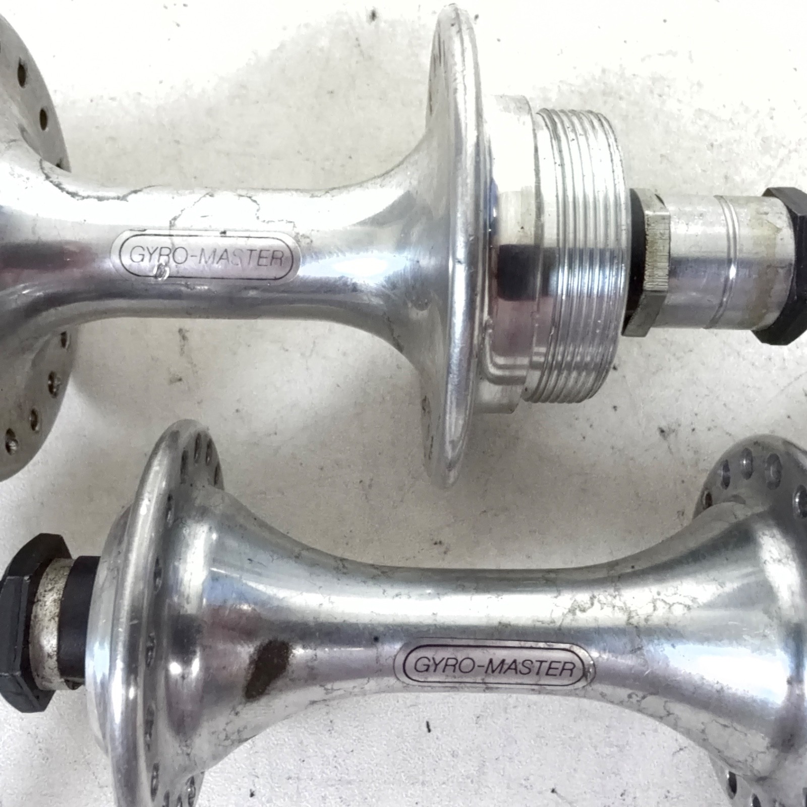 Sansin Vintage Gyro-Master Road Bike Hub Set F/R 36/36s 100/126 OLD QR Freewheel