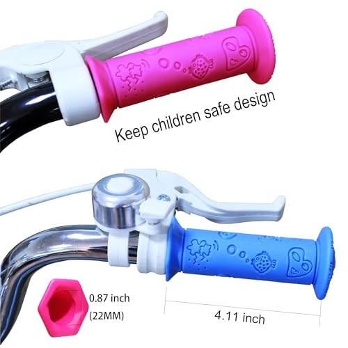 Kids Bike Grips 4PCS – Eco-Friendly TPE Handlebar Grips for Children’s Brown