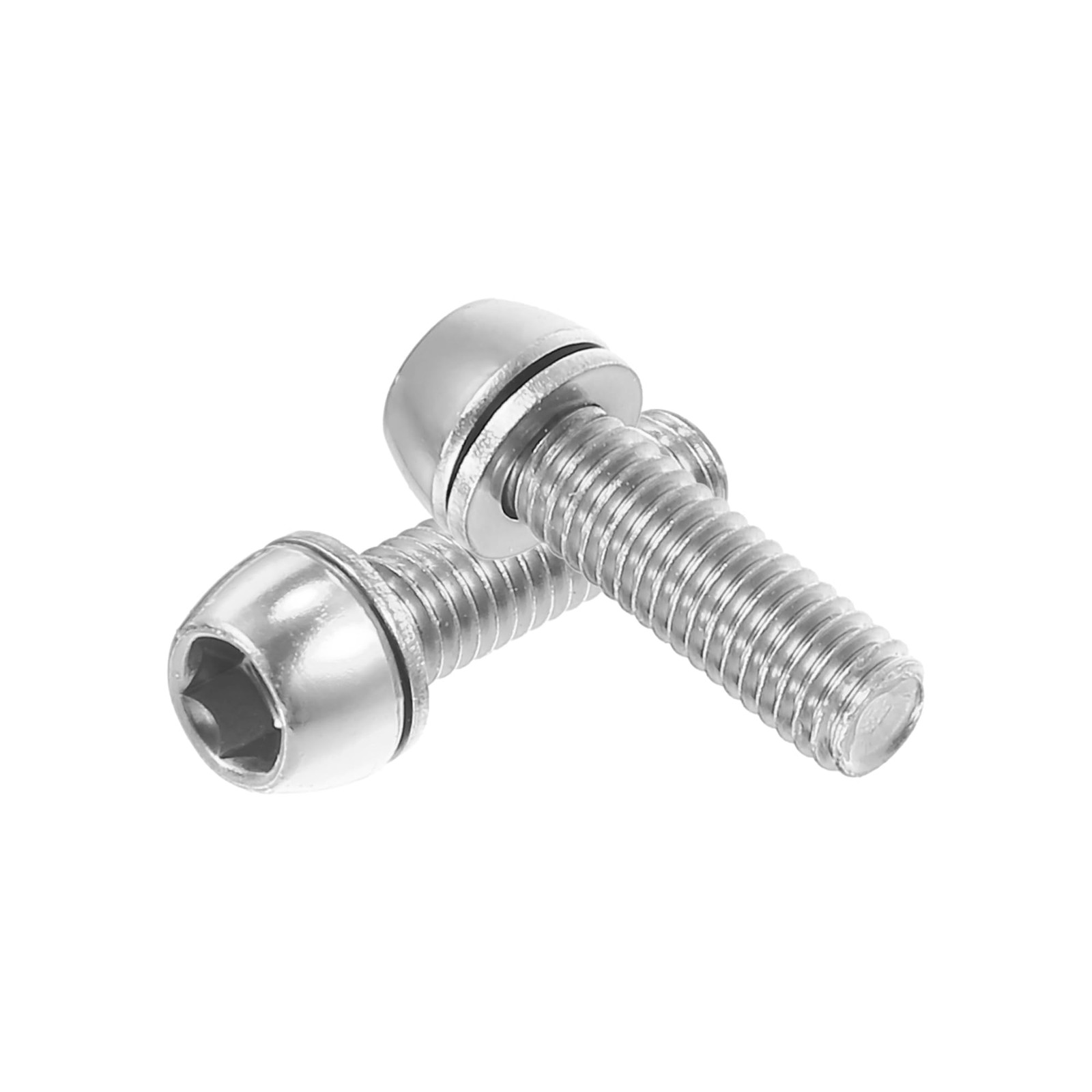 6 Pcs Bicycle Stem Screws for MTB Bike Bicycle Stem Durable M6x20mm Socket He…