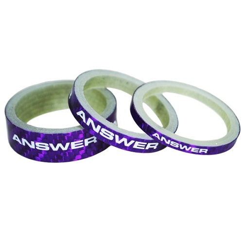 Answer Carbon Headset Spacers 3 Pack 1″ Purple
